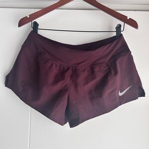 Nike Women's burgundy dri fit Athletic Shorts